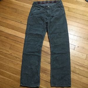American Eagle Gray Corduroy Pants Straight Leg 29